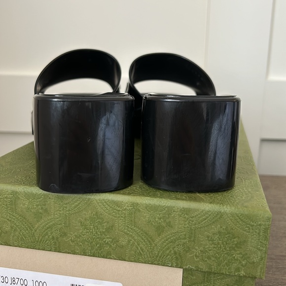 Gucci Rubber Slide Mules - Picture 4 of 8
